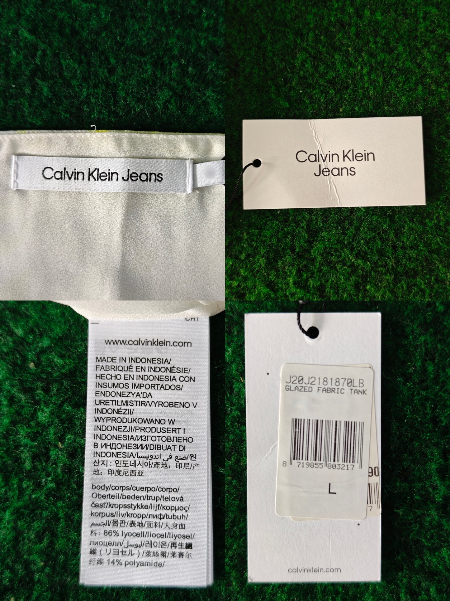 Calvin Klein Jeans – Glazed Fabric Tank Top