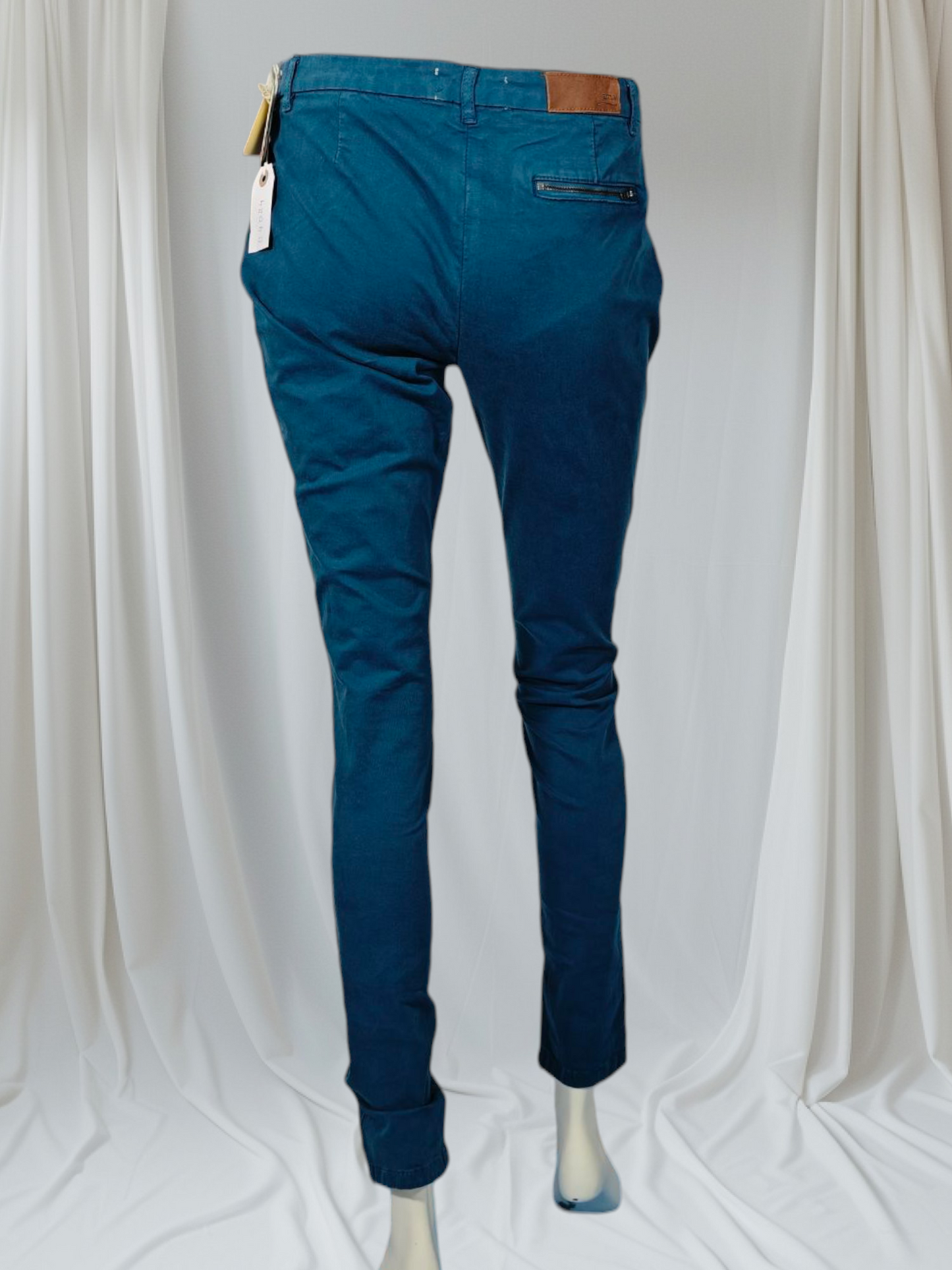 Américain Vintage – Pantalon ajusté bleu pétrole