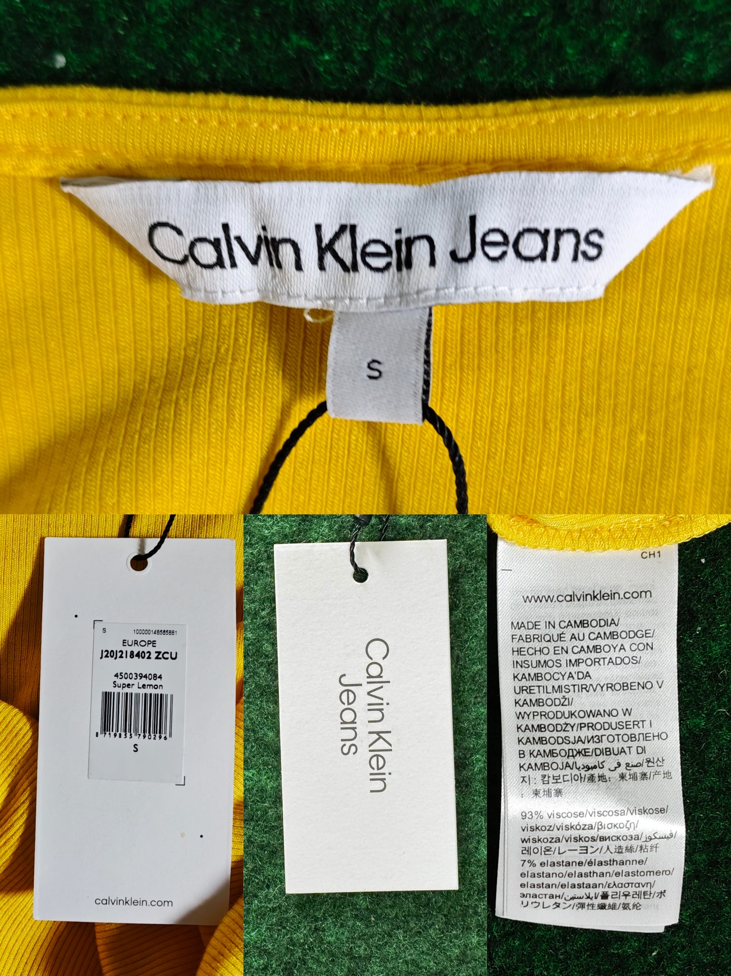 Calvin Klein Jeans – Robe moulante “Super Lemon"