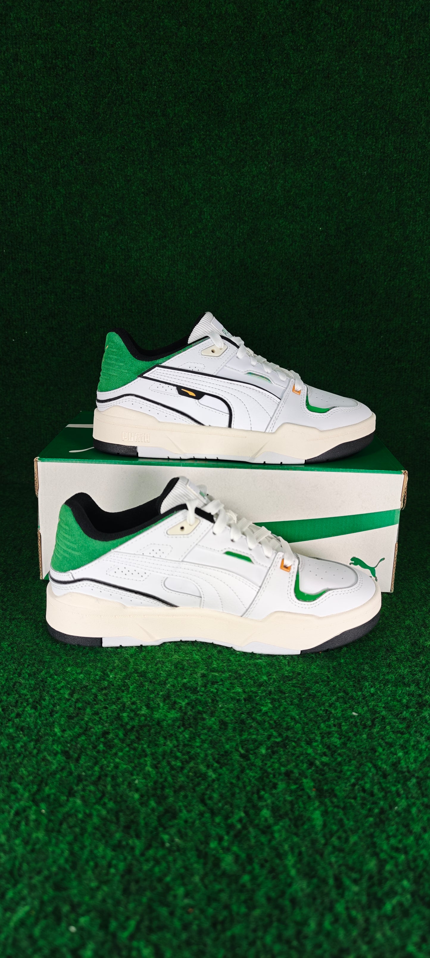 PUMA Slipstream BBall Jr — Blanc / Vert Archive