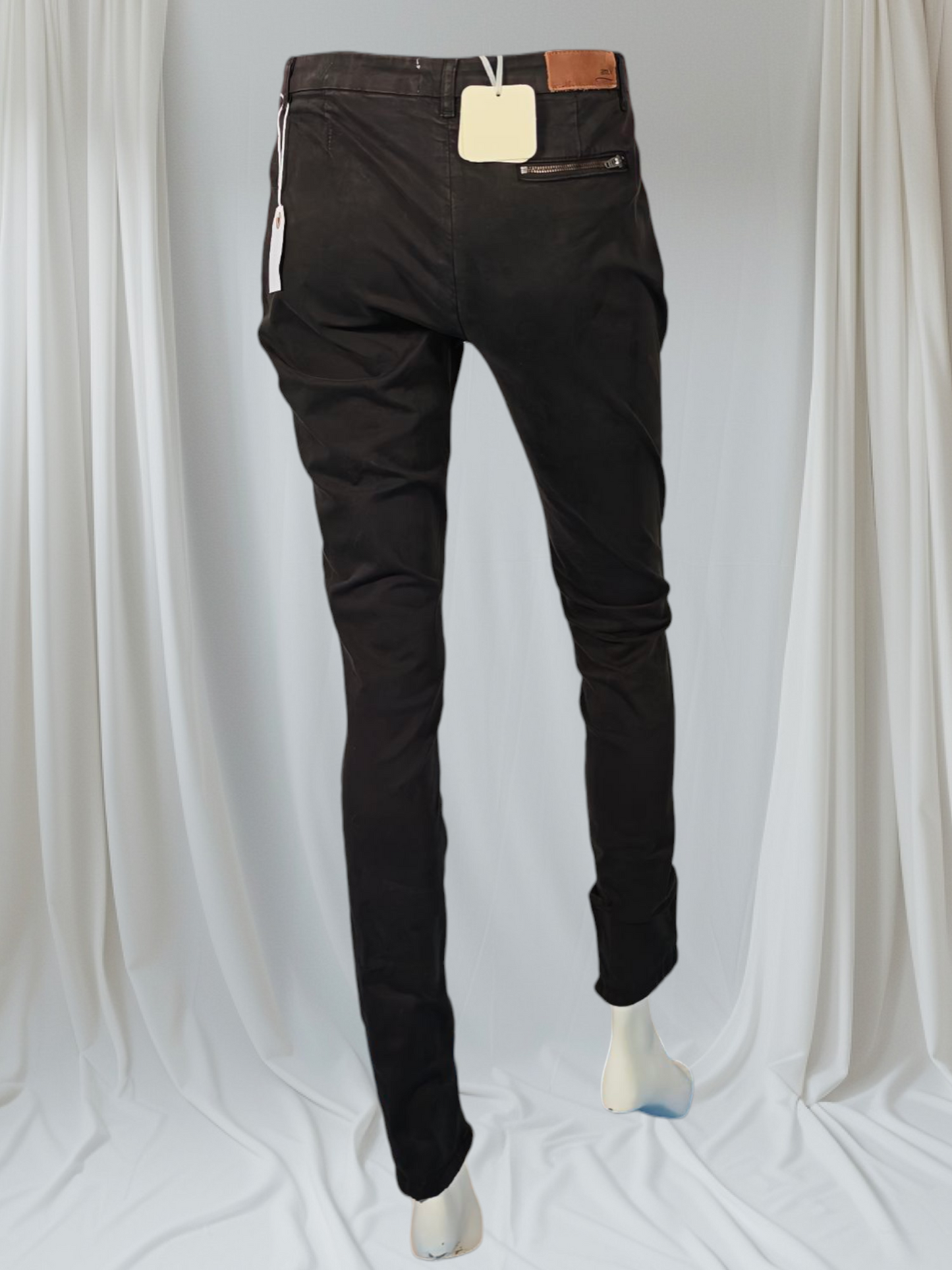 Américain Vintage – Pantalon ajusté noir carbone