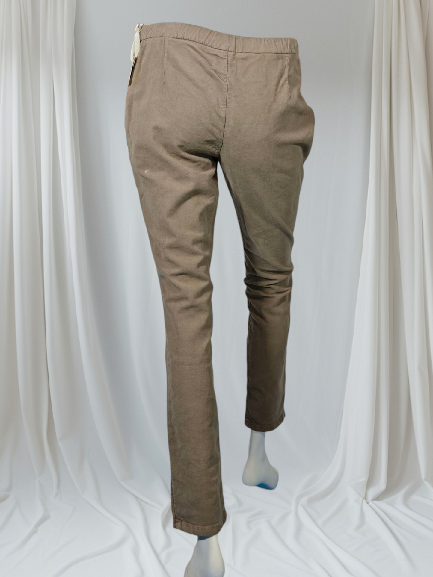 Américain Vintage – Pantalon ajusté beige taupe