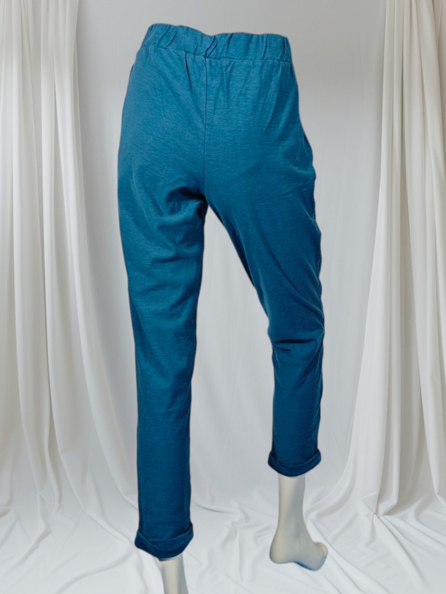 Américain Vintage – Pantalon casual à taille élastique et zip