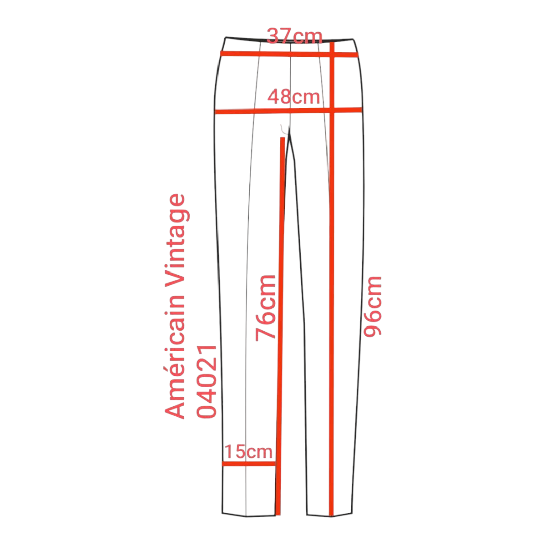Américain Vintage – Pantalon ajusté beige taupe