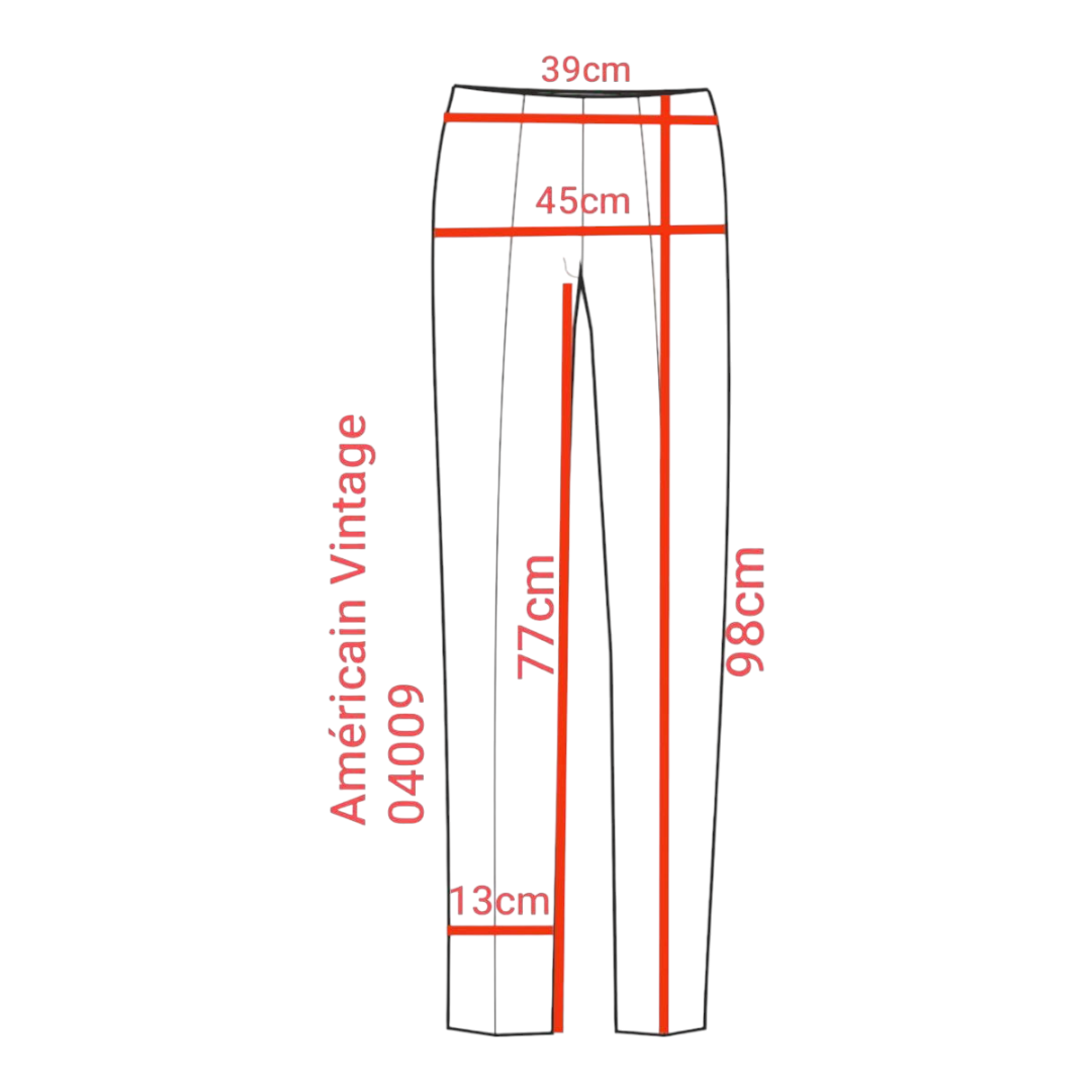 Américain Vintage – Pantalon ajusté gris taupe