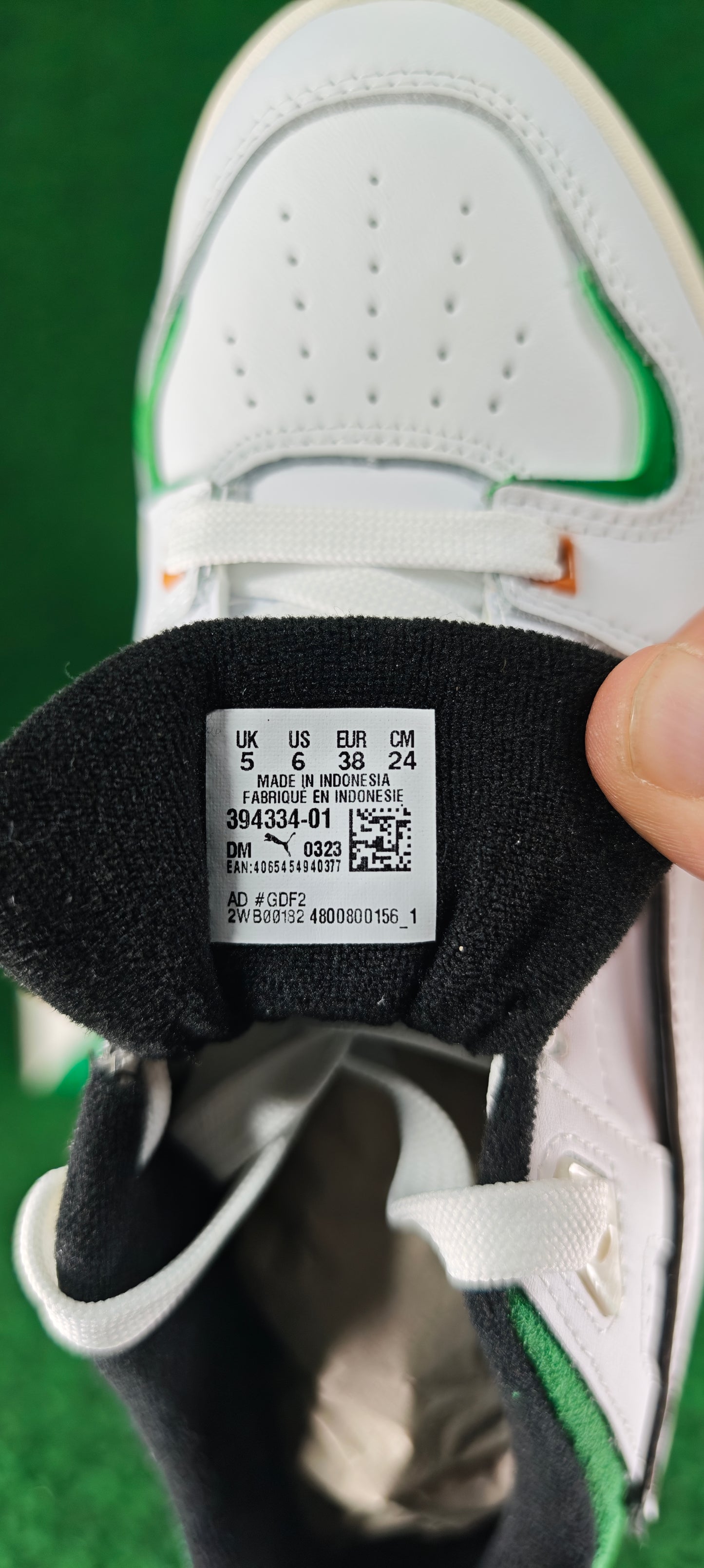 PUMA Slipstream BBall Jr — Blanc / Vert Archive