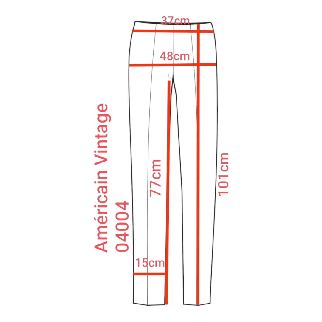Américain Vintage – Pantalon droit élégant