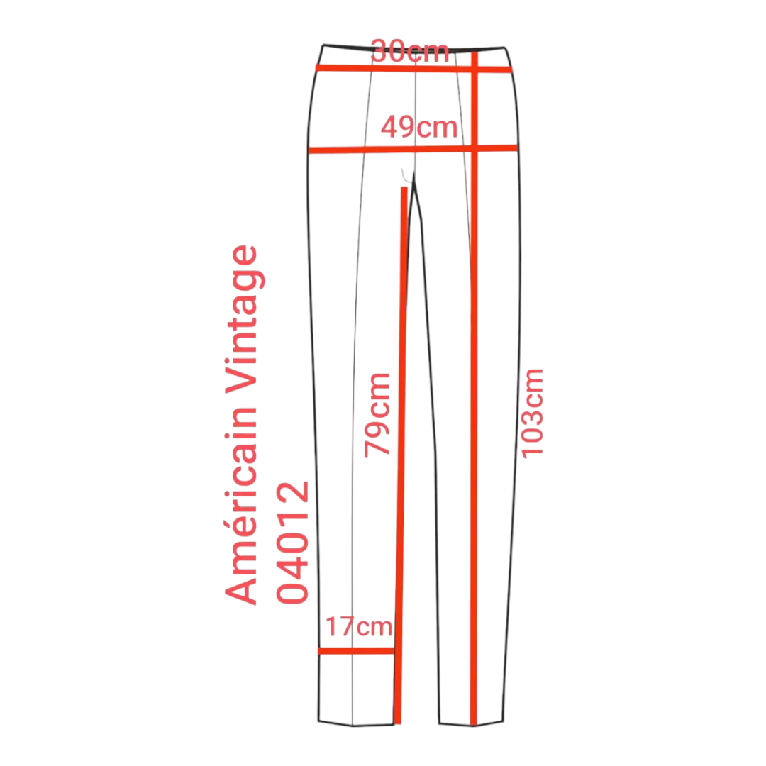 Américain Vintage – Pantalon fluide en crêpe