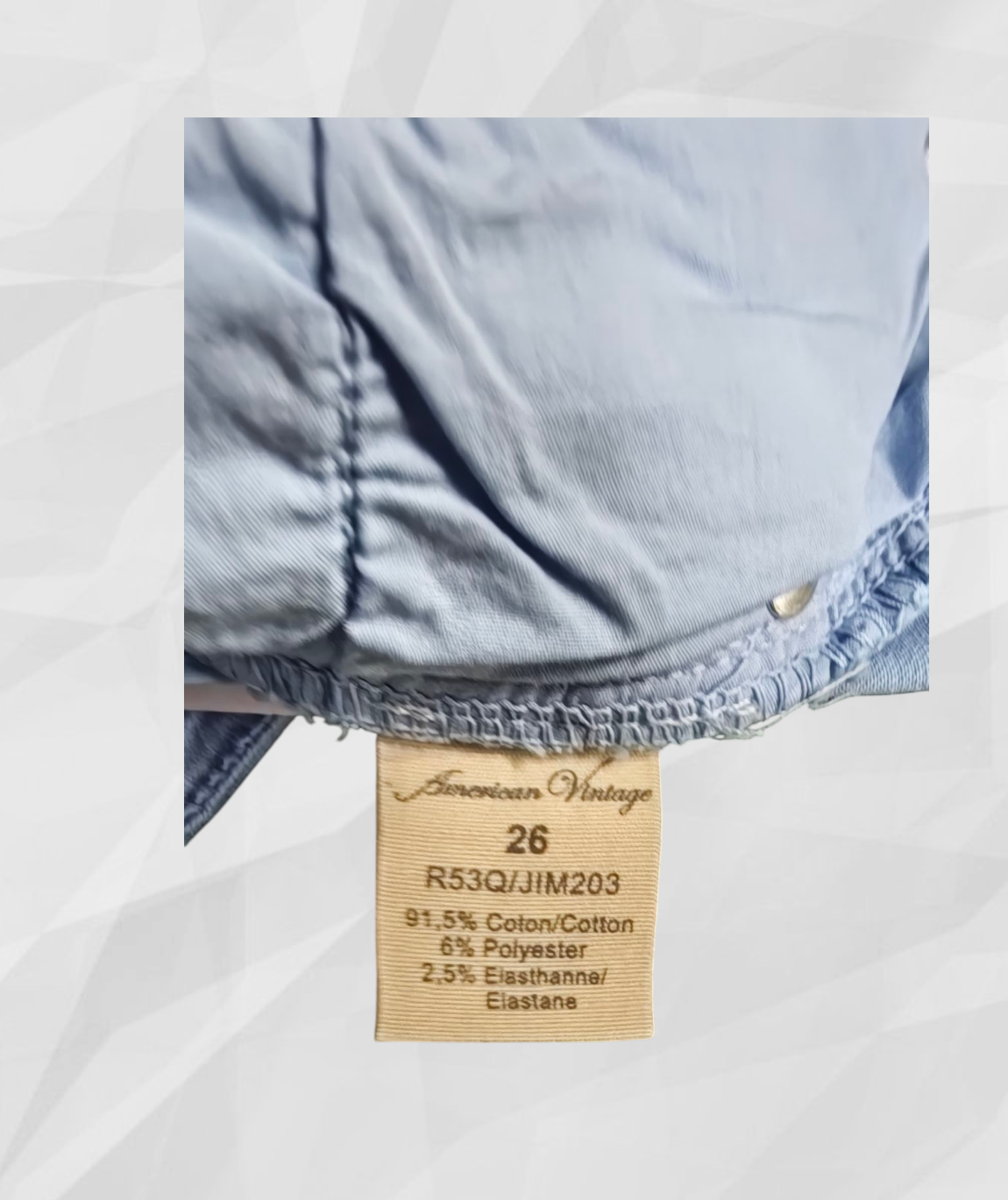 Américain Vintage – Jean skinny bleu clair
