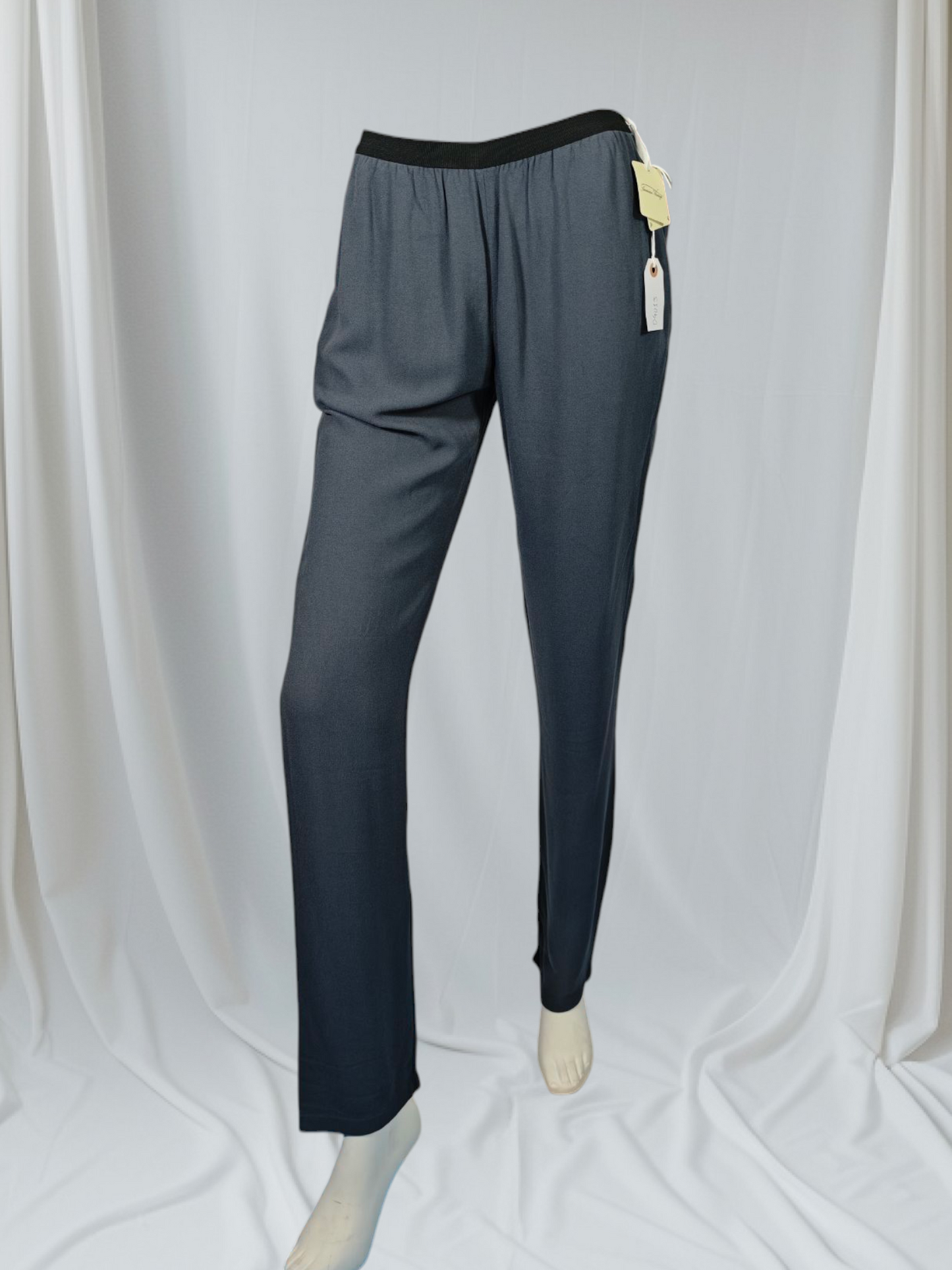 Américain Vintage – Pantalon droit fluide gris