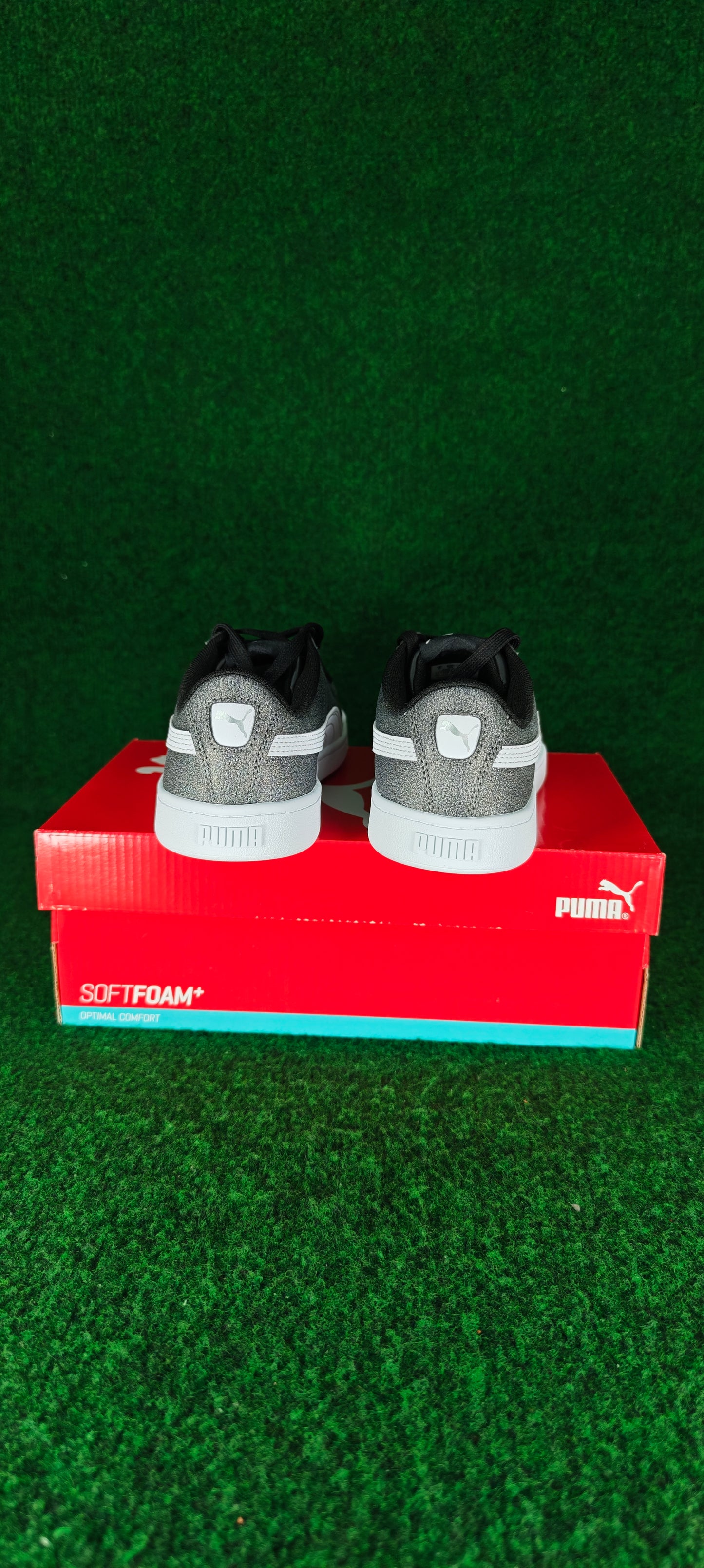 Puma Vikky v2 Glitz 2 Jr – Argent / Blanc / Noir
