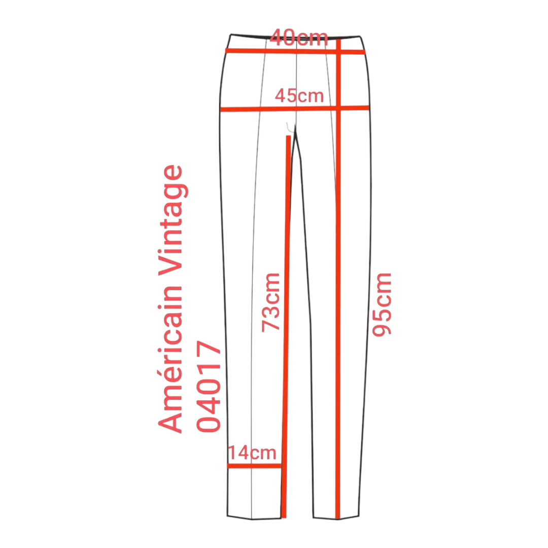 Américain Vintage – Pantalon slim gris anthracite