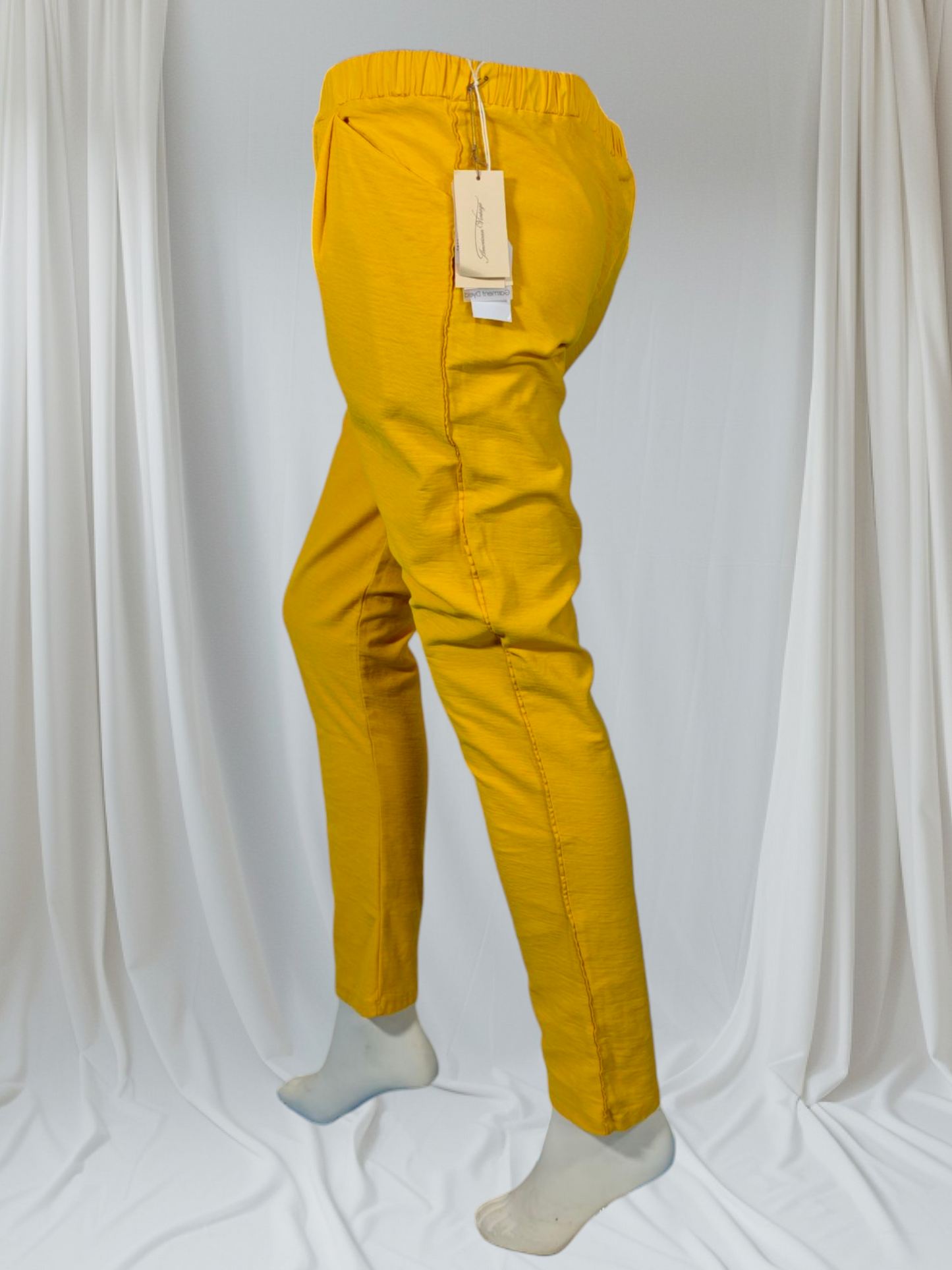 Américain Vintage – Pantalon jaune moutarde