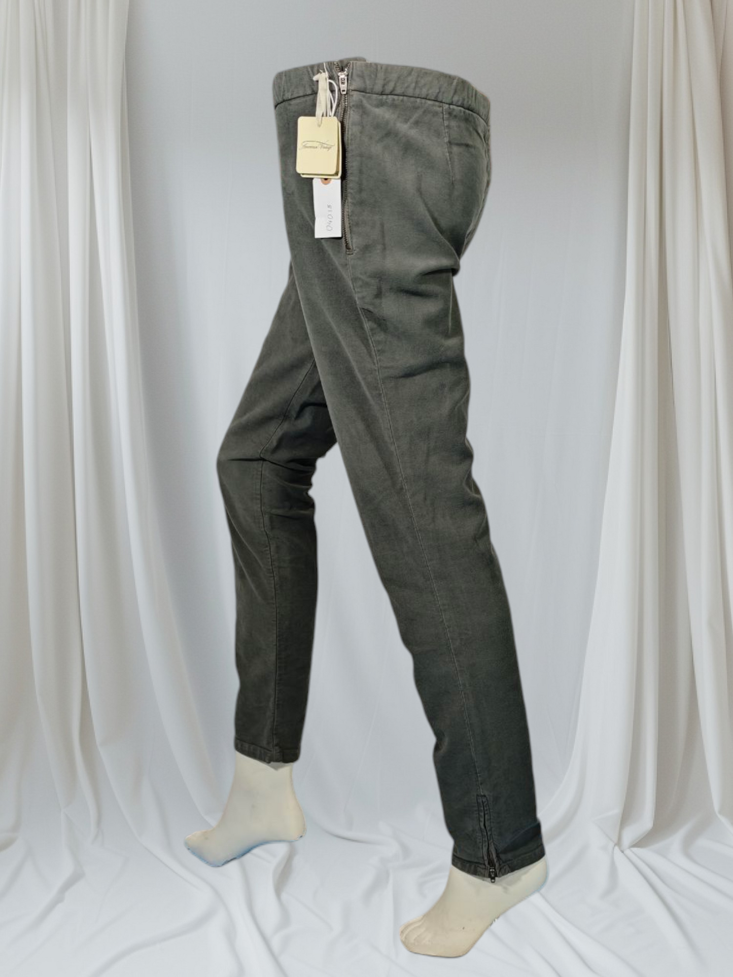 Américain Vintage – Pantalon slim gris anthracite