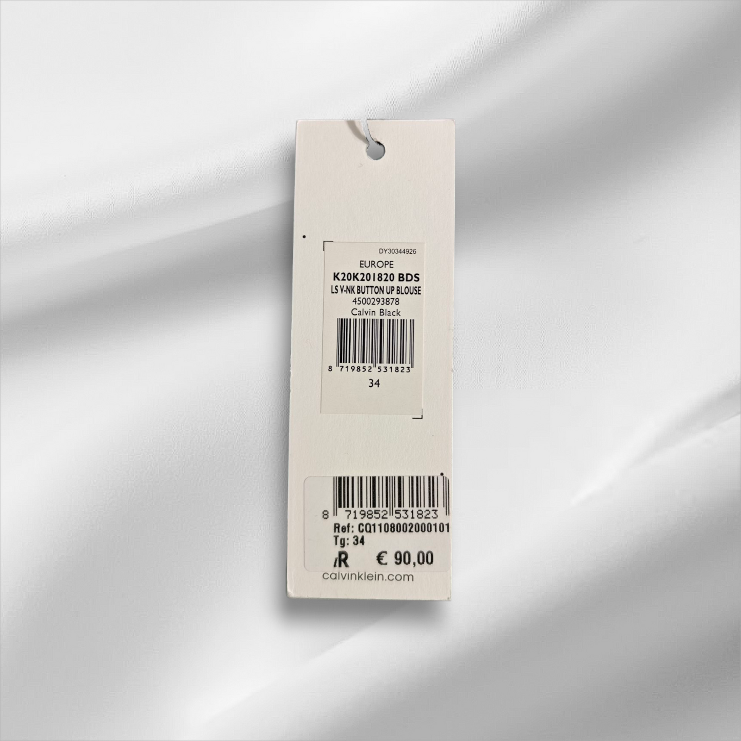 Calvin Klein – LS V-Neck Button Up Blouse