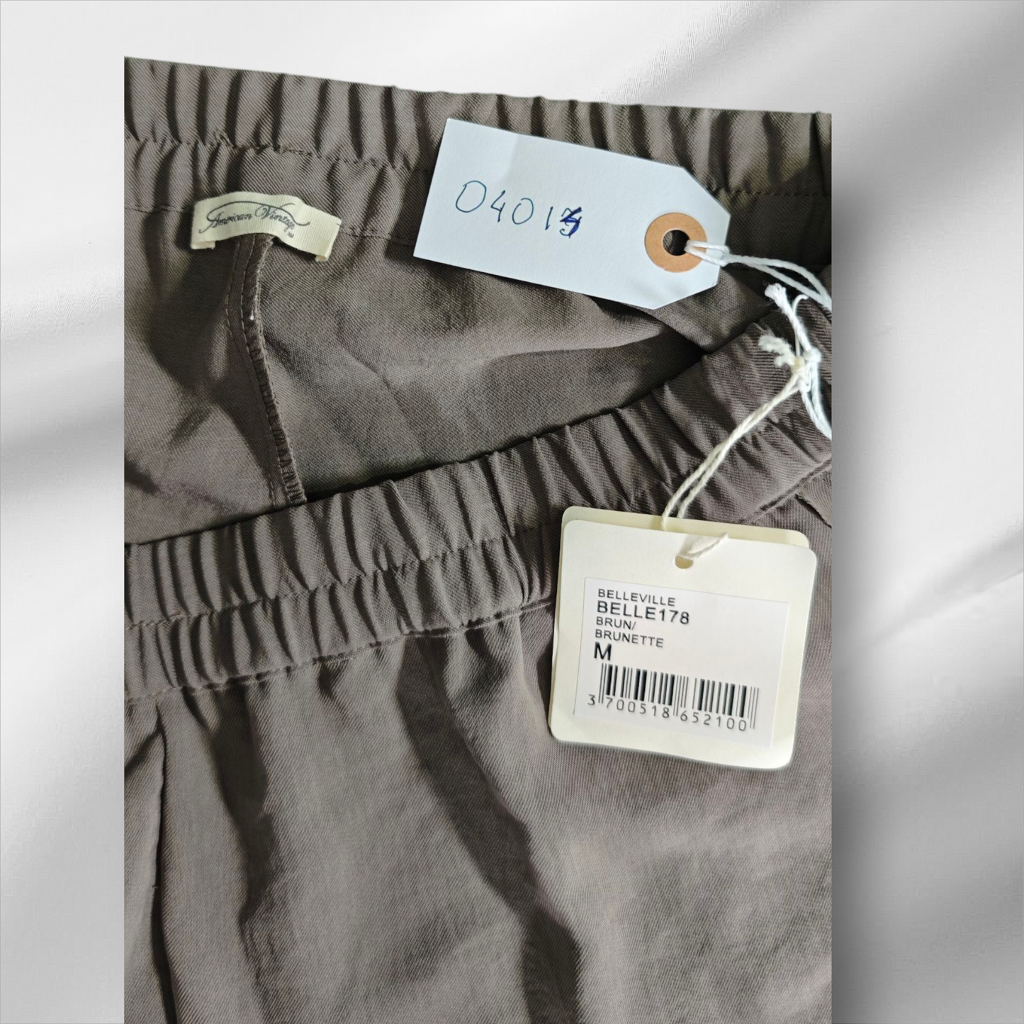 Américain Vintage – Pantalon fluide brun