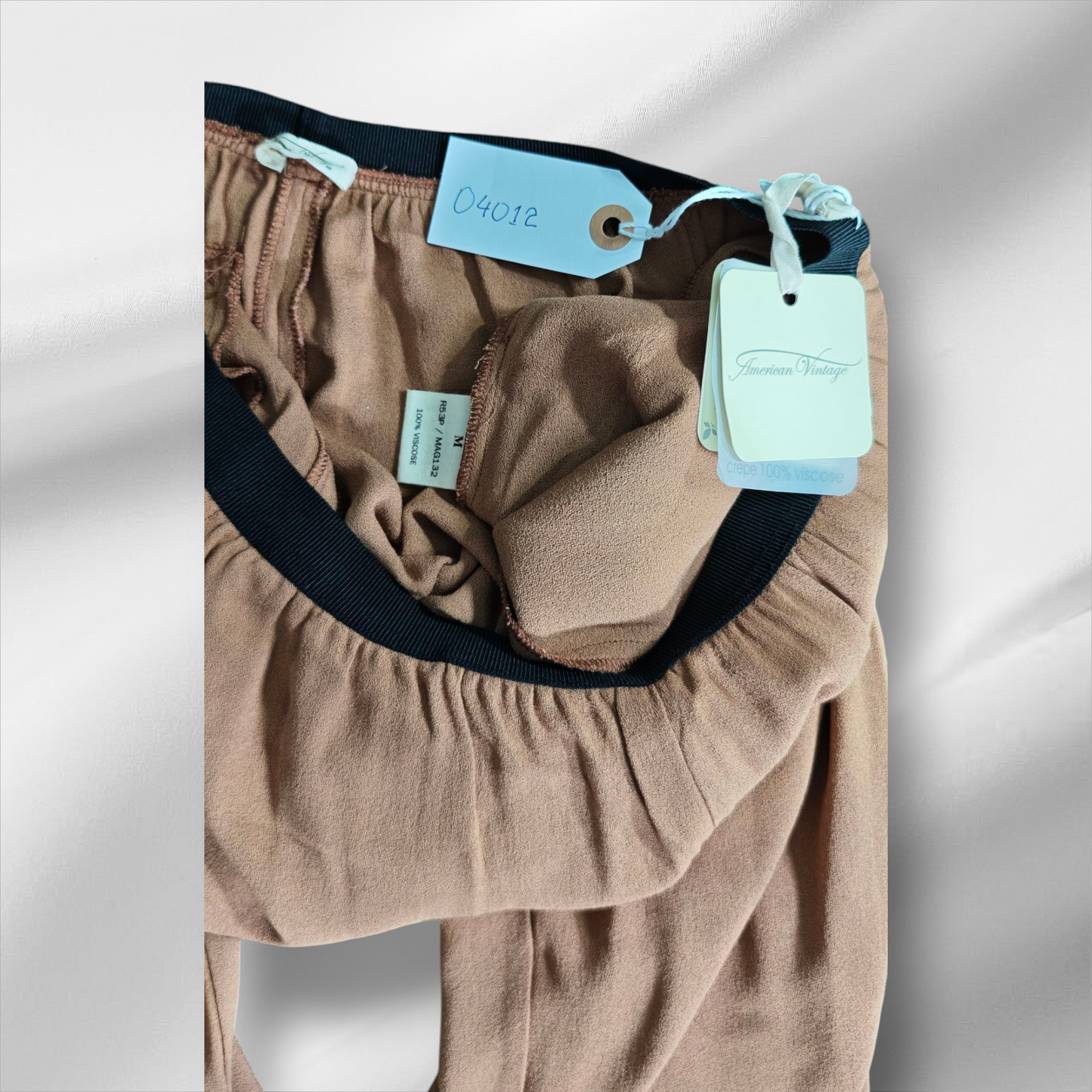 Américain Vintage – Pantalon fluide en crêpe