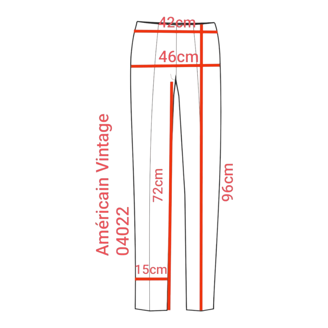 Américain Vintage – Pantalon jaune moutarde