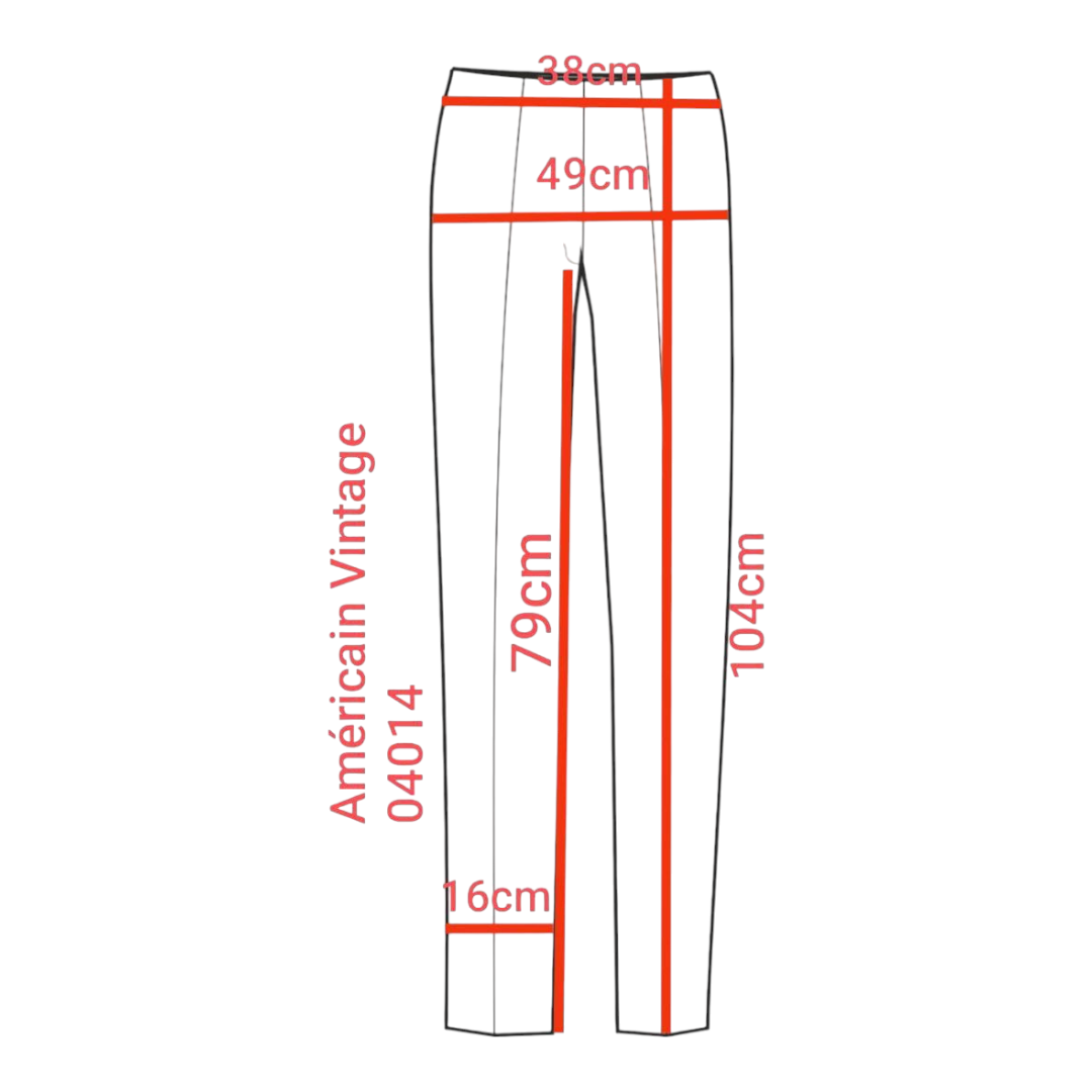 Américain Vintage – Pantalon fluide brun