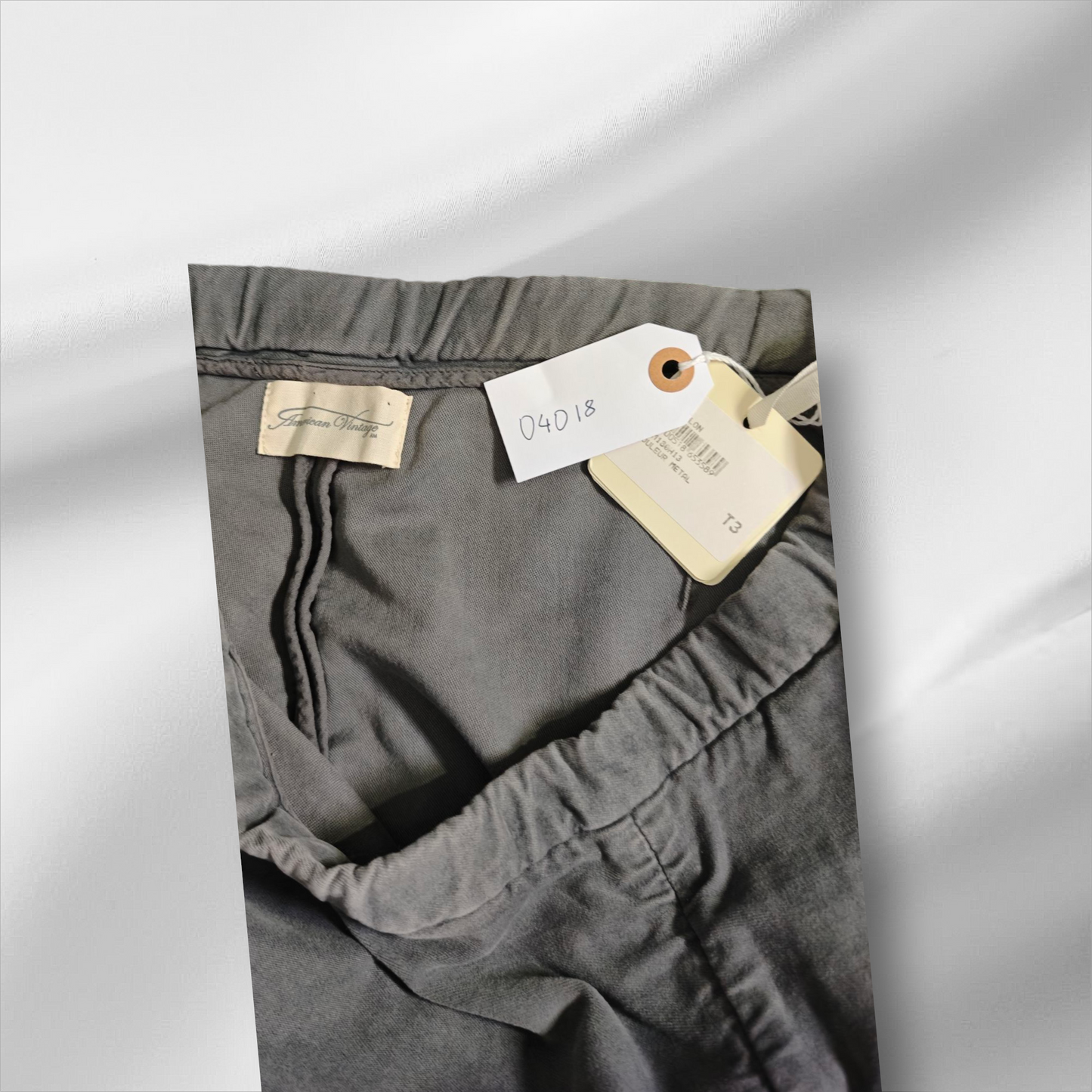 Américain Vintage – Pantalon slim gris anthracite
