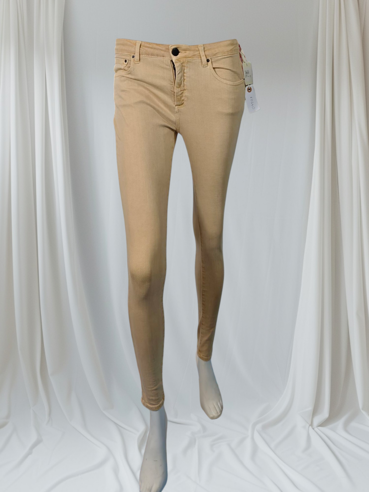 Américain Vintage – Jean skinny beige clair