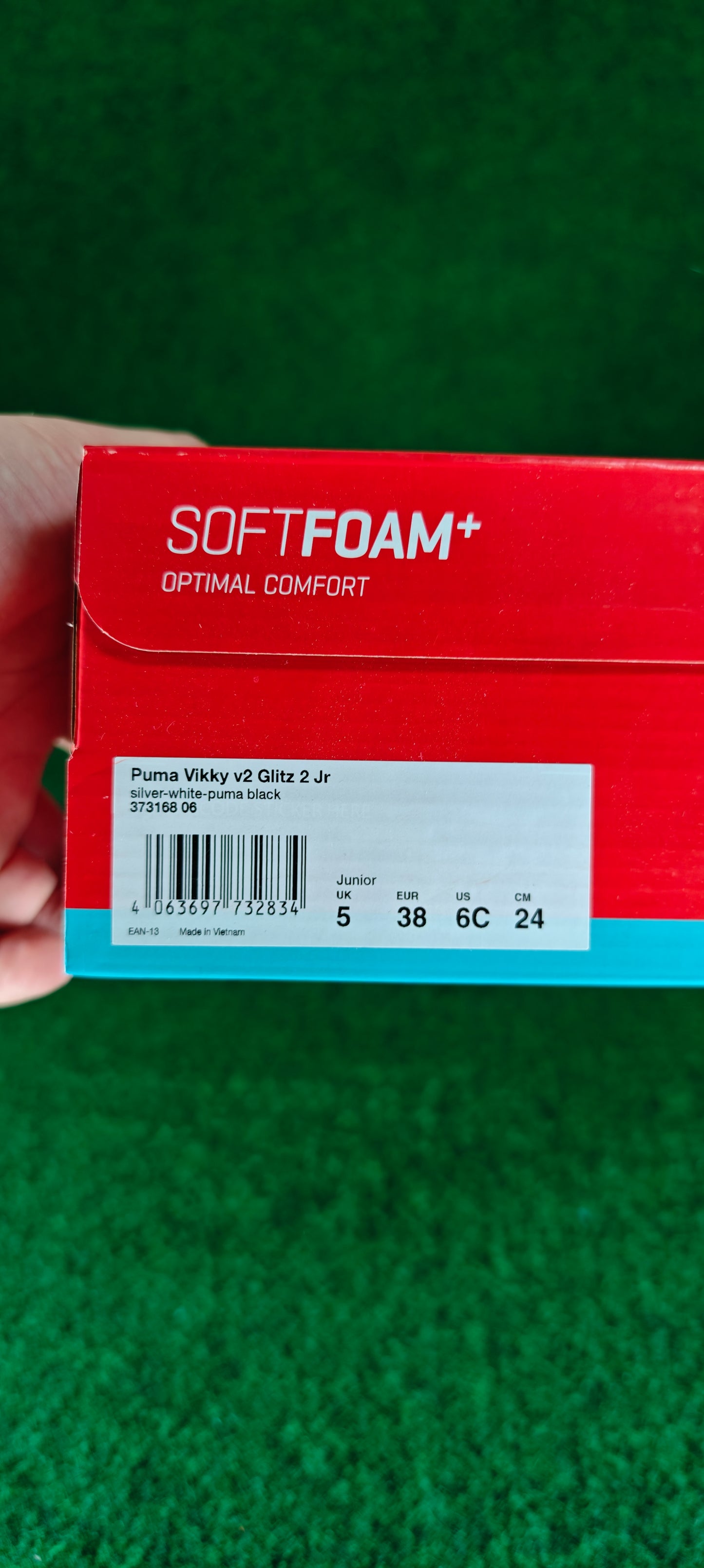 Puma Vikky v2 Glitz 2 Jr – Argent / Blanc / Noir