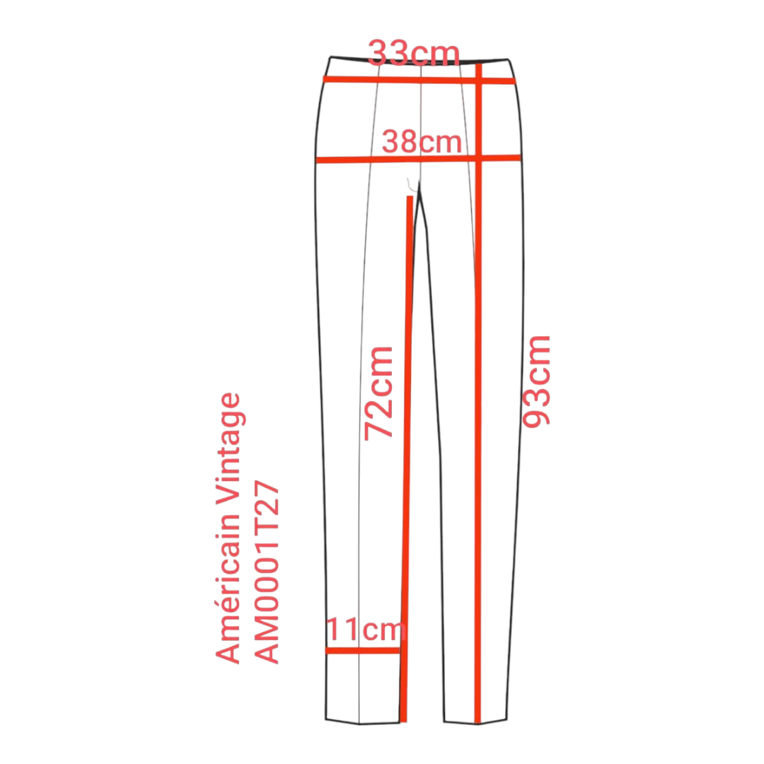 Américain Vintage – Jean skinny beige clair