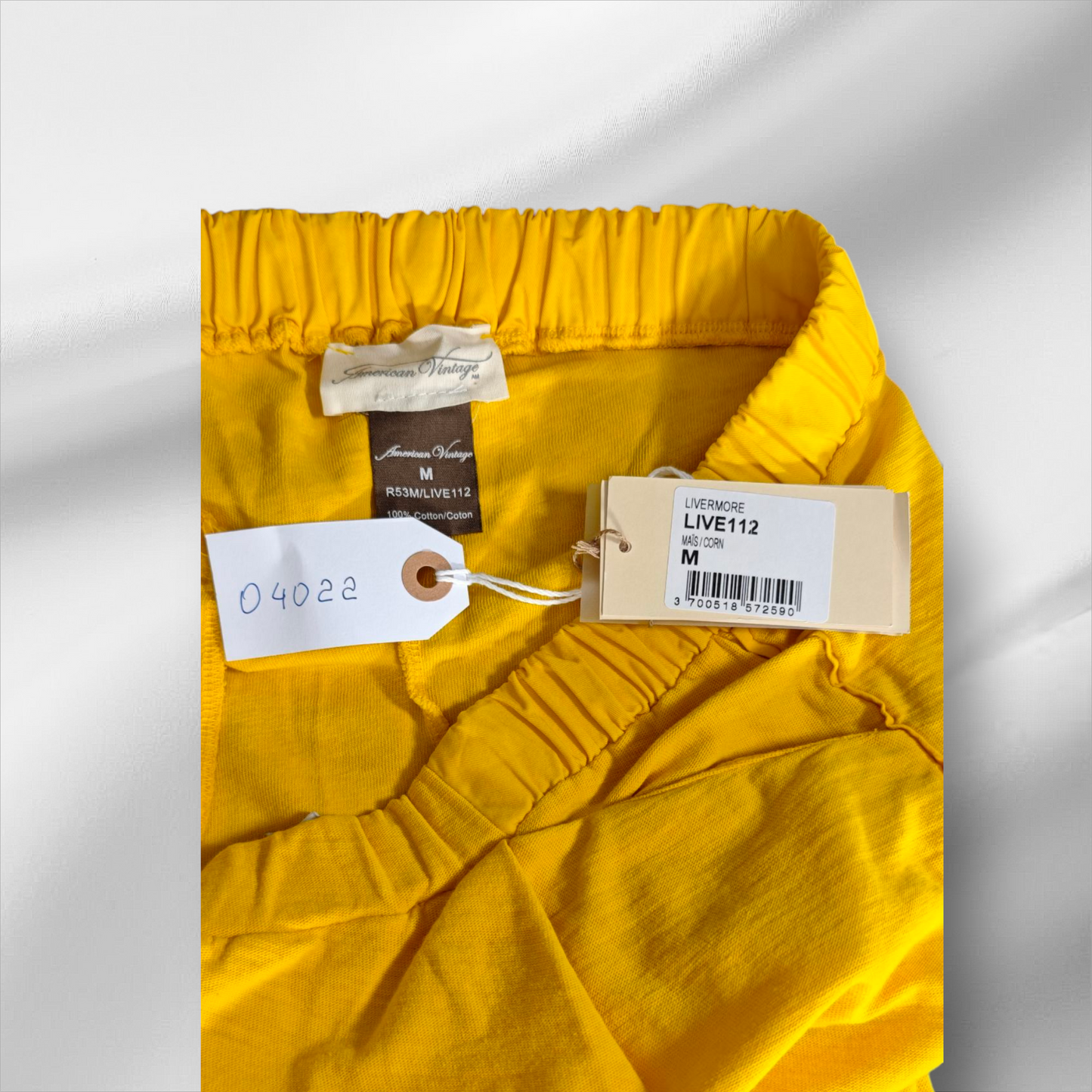 Américain Vintage – Pantalon jaune moutarde