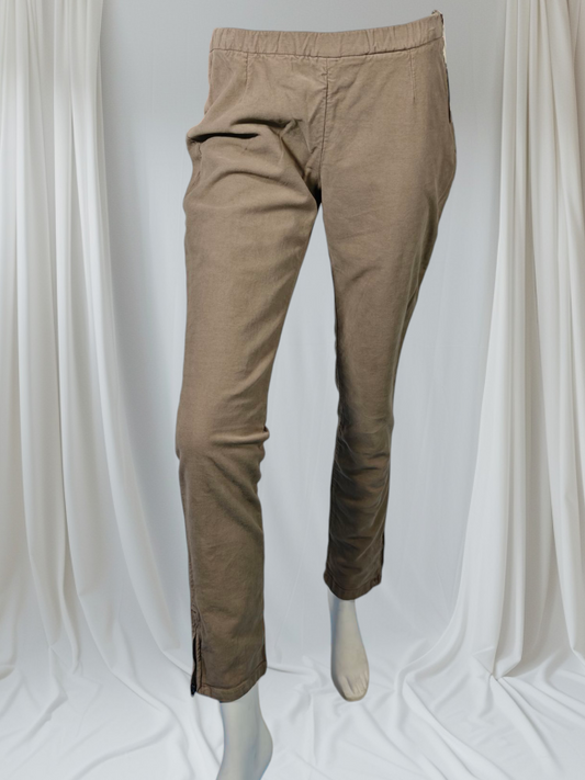 Américain Vintage – Pantalon ajusté beige taupe
