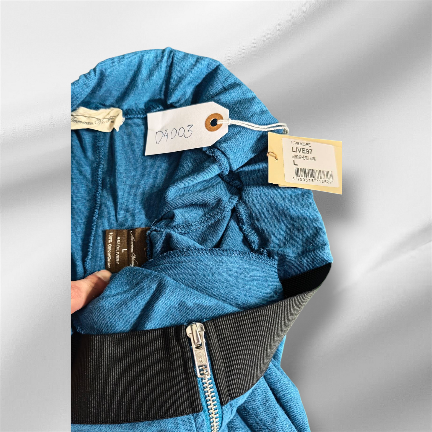 Américain Vintage – Pantalon casual à taille élastique et zip