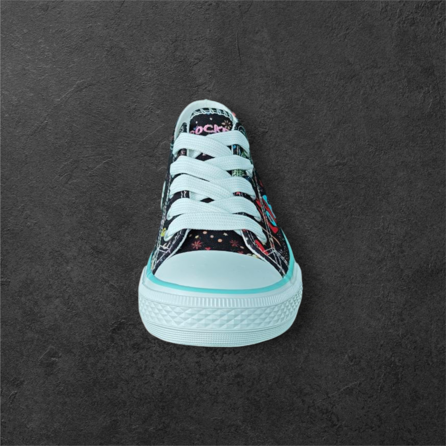 Sneakers Graphiques Noir/Fuchsia