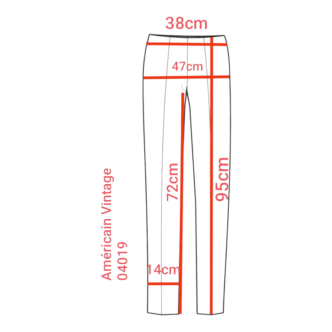Américain Vintage – Pantalon slim kaki