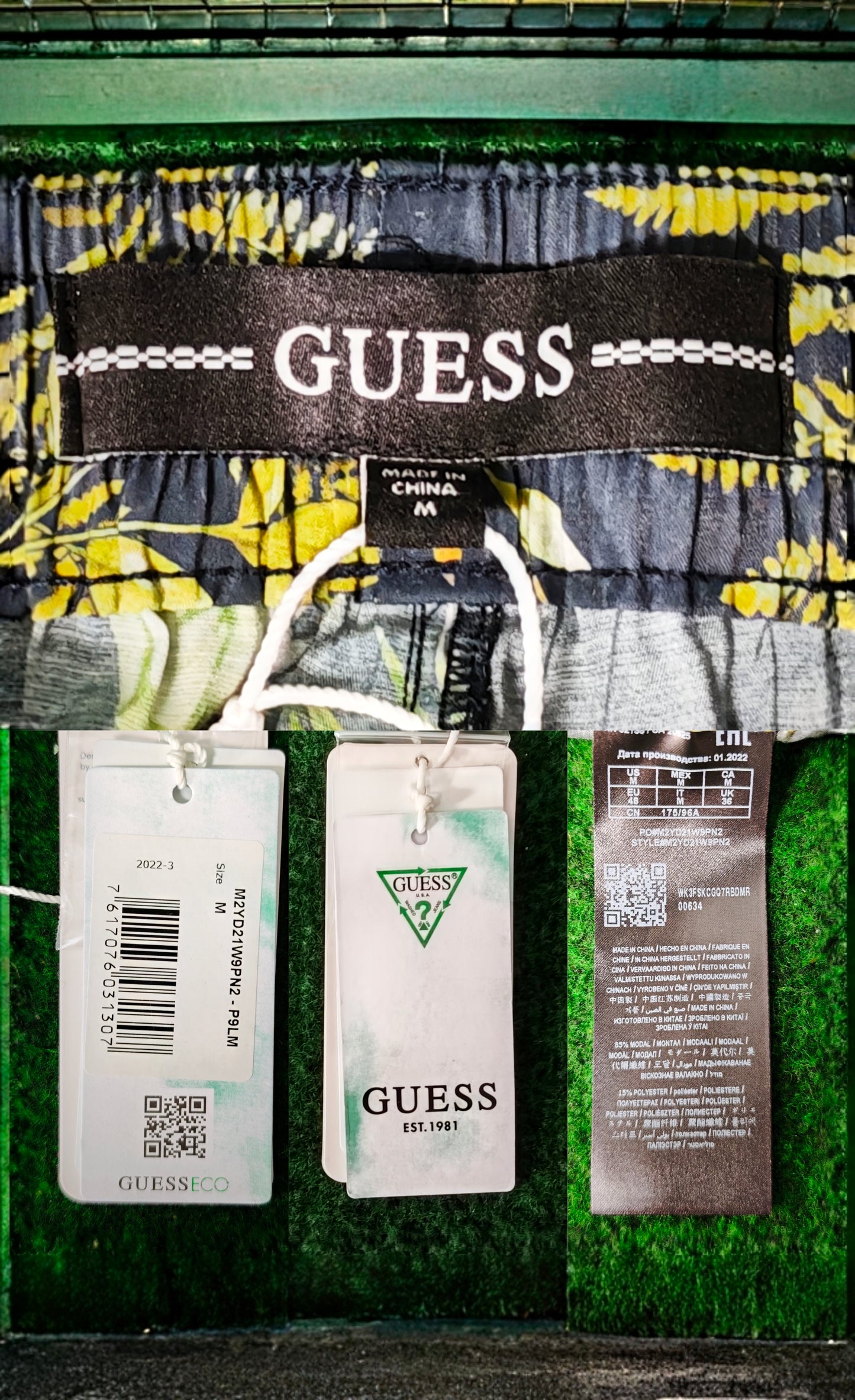 Guess – Short à imprimé tropical
