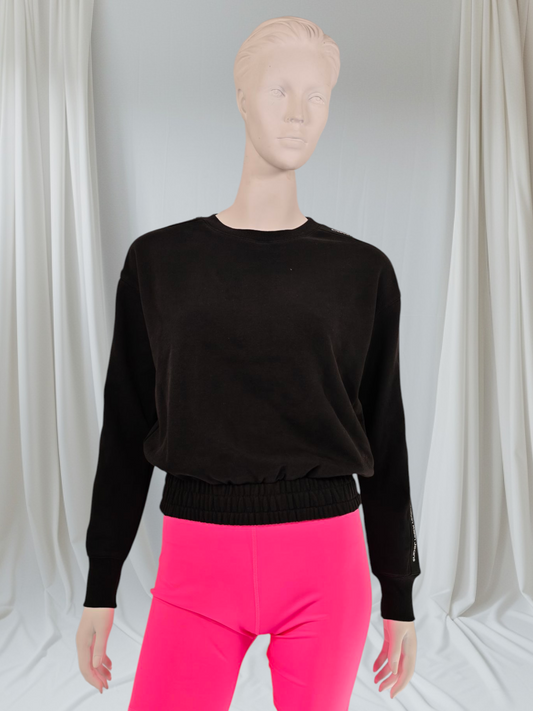 Calvin Klein Jeans – Sweat court à logo sur les manches