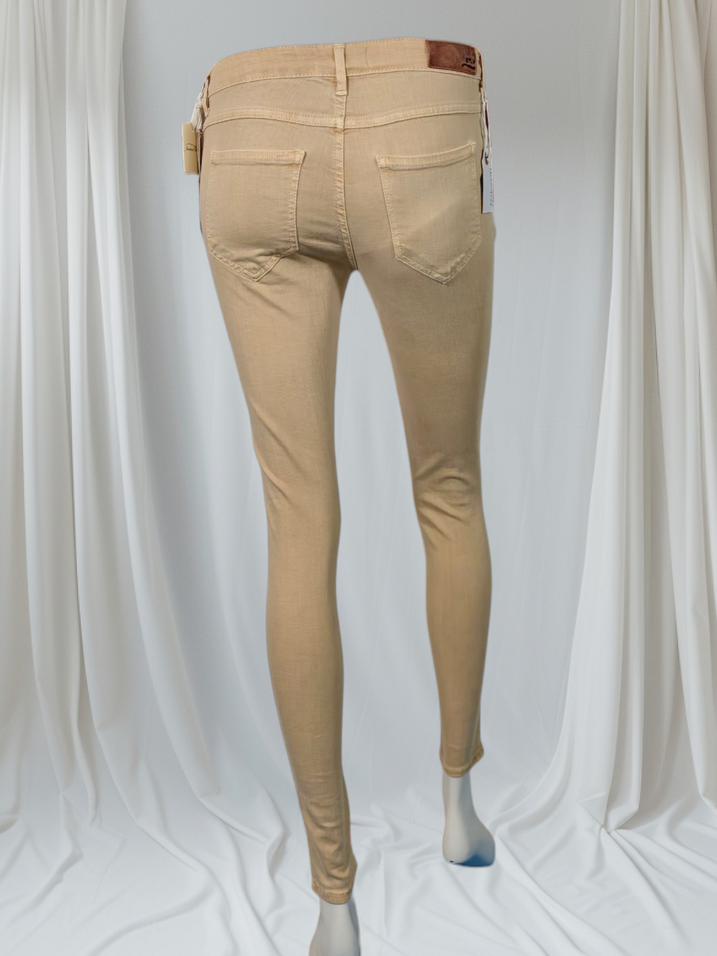 Américain Vintage – Jean skinny beige clair