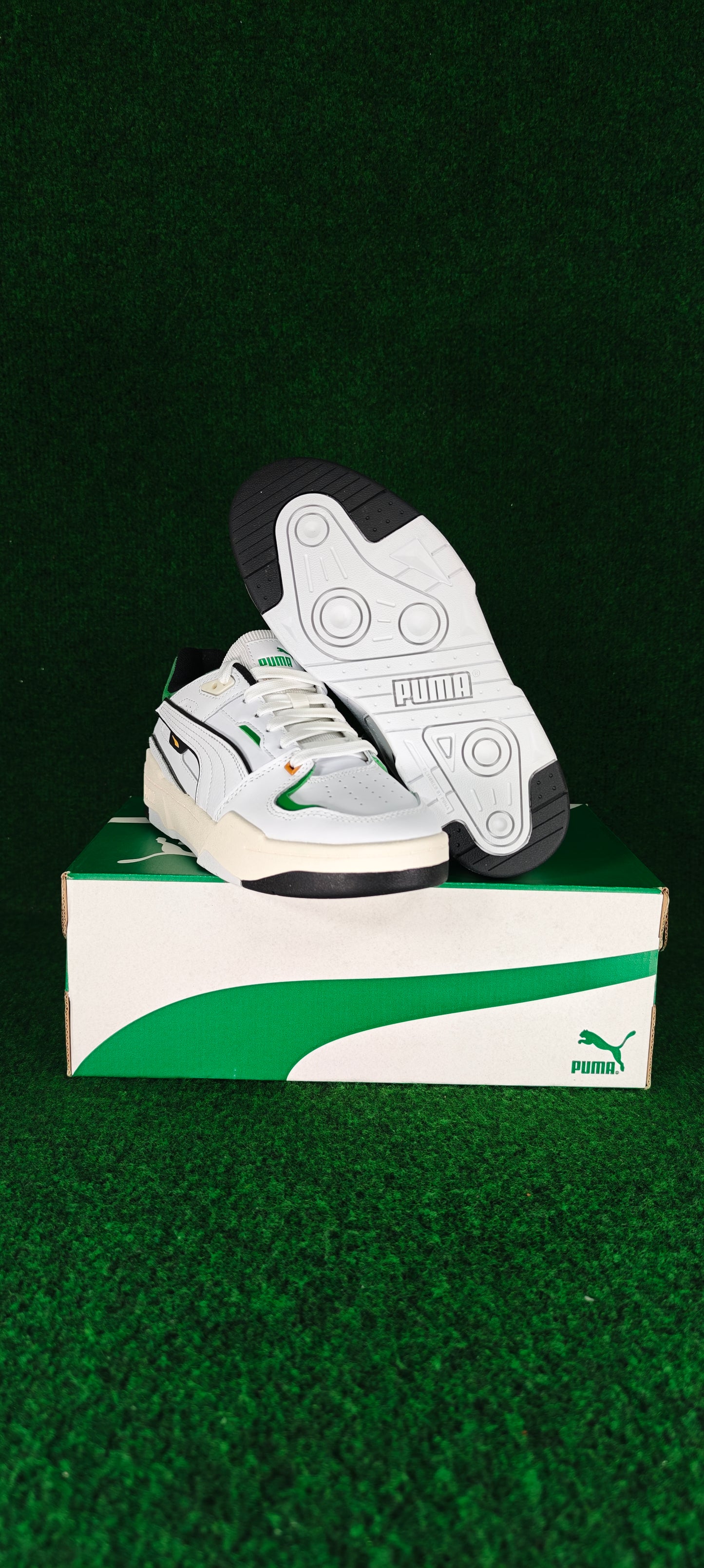 PUMA Slipstream BBall Jr — Blanc / Vert Archive