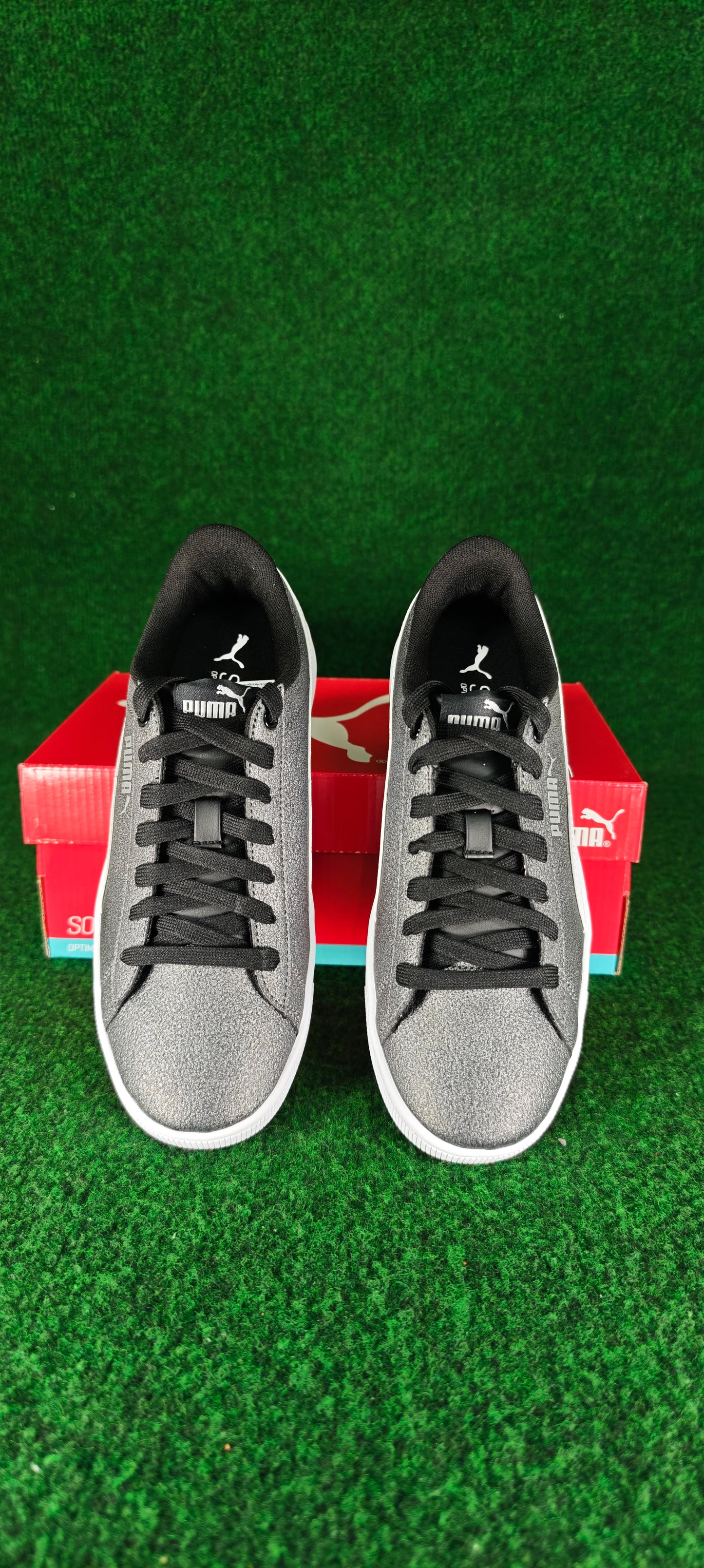Puma Vikky v2 Glitz 2 Jr – Argent / Blanc / Noir