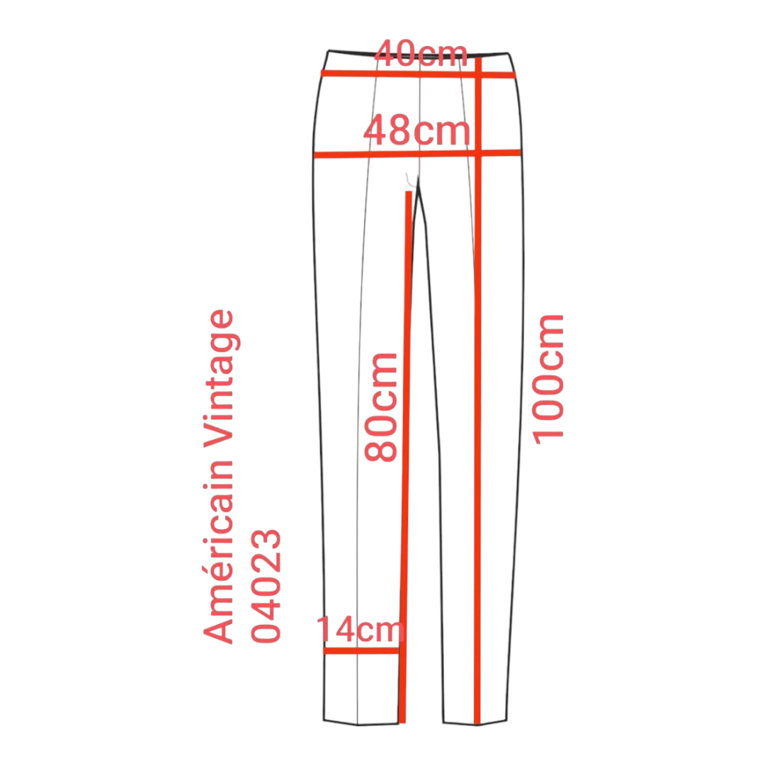 Américain Vintage – Pantalon ajusté gris taupe