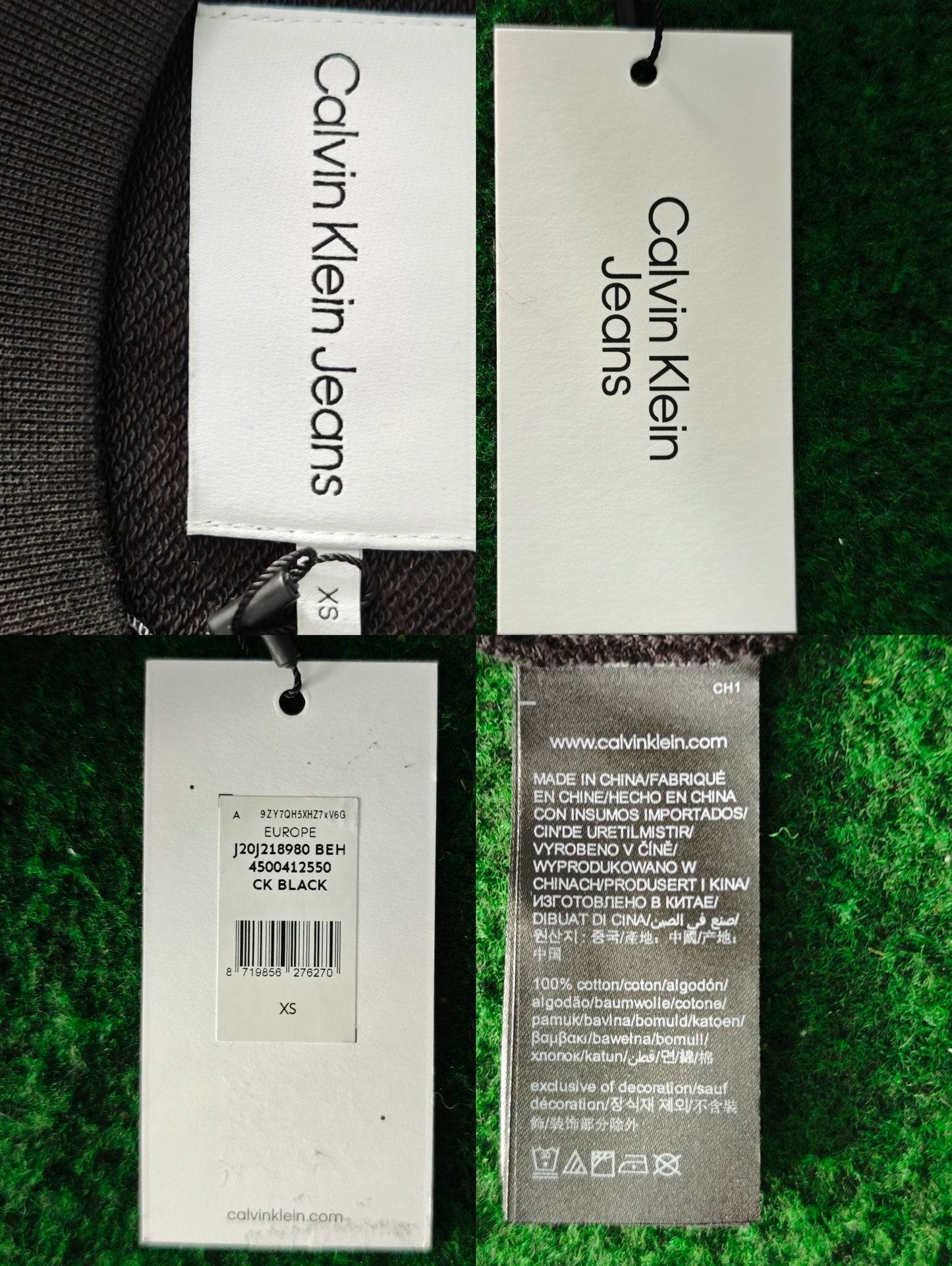 Calvin Klein Jeans – Sweat court à logo sur les manches