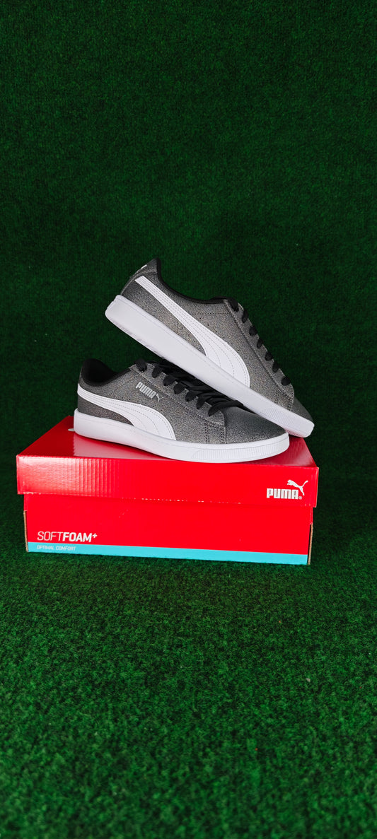 Puma Vikky v2 Glitz 2 Jr – Argent / Blanc / Noir