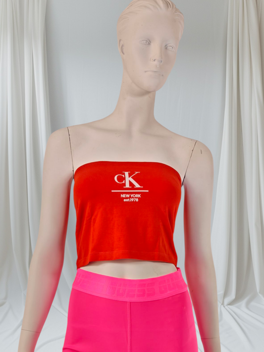 Calvin Klein Jeans – Bandeau top “CK Label Boob Tub”